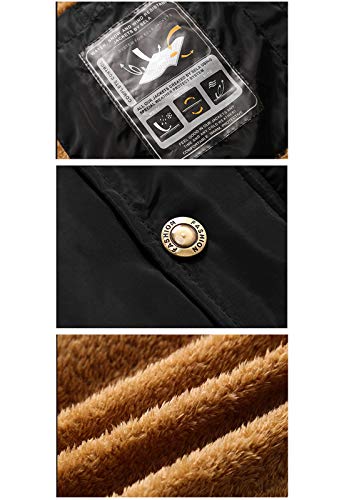 image for Flygo Men's Winter Warm Outdoor Padded Puffer Vest Thick Fleece Lined 