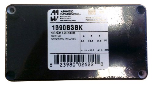 Hammond 1590BSBK Diecast Aluminum Enclosure - Inches (4.39