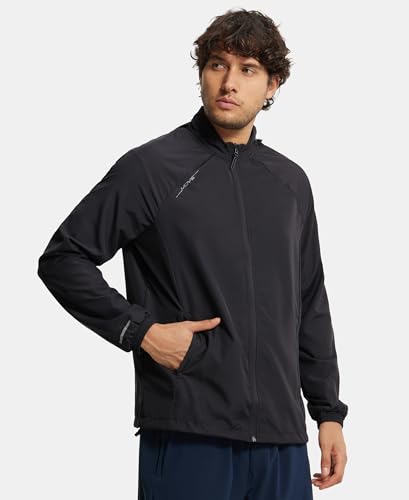 Image of Jockey MV40 Men's Microfiber Fabric Water Resistant Convertible Active Wear Hoodie Jacket