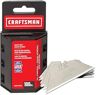 CRAFTSMAN Utility Knife Blades, 100 Pack (CMHT11921A)