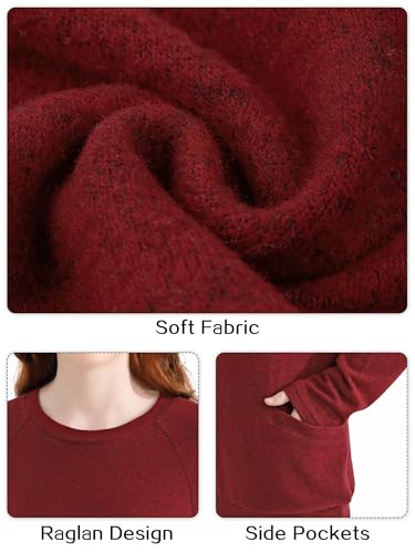 Girls Long Sleeve Shirts Casual Tees Raglan Crewneck Sweatshirts Loose Fit Pullover with Pockets for 6-13 Years2