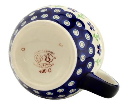 Taza de Cerámica Polaca 16 oz con Diseño Floral miniatura 4