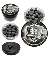 100 Stück - Premium Quality Hard Mix Rubber Steel Balls Paintballs Reballs Powerballs for Self Home Defense Training and Shooting in 43 Caliber - Hart Gummi Bälle in 43 Kaliber