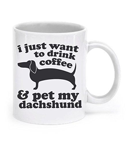 Dachshund Mug Dog Mug Dachshund Gifts Coffee Mug Wiener Dog Lover Gift Dachshund Cup Doxie Mug Ceramic Mug Animal Mug Weiner Dog Tea Cup by DogsMakeMeHappy
