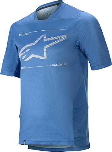 Maillot de vélo Alpinestars Drop 6.0 bleu contre la chaleur en VTT