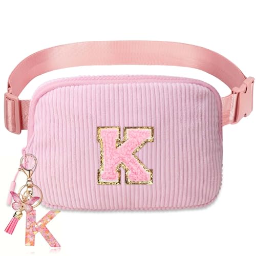 Image of Gifts Girls Teens Kids - Birthday Gifts for Women, Personalized Gifts for Mom Freind Sister Teacher, Graduation GiftsInitial Crossbody Bag Belt Bag for Women K