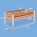 Jumbl Raised Canadian Cedar Garden Bed | Elevated Wood Planter for Growing Fresh Herbs, Vegetables, Flowers, Succulents | 72x23x30”