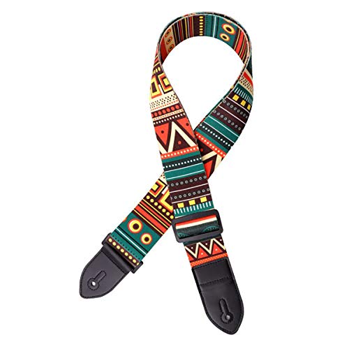 Guitar Strap, Acoustic Guitar Strap,Lavili Electric Guitar Strap Includes 3 Pick.adjustable Classical Guitar Strap Leather&Polyester,Suitable For Bass, Electric & Acoustic Guitars Pack Of 1 #TOP5