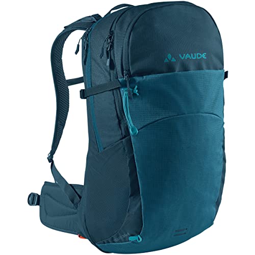 Foto von VAUDE Wanderrucksack Wizard Blau 24+4, wasserabweisender Rucksack Damen & Herren, komfortabler Trekkingrucksack mit durchdachtem Tragesystem & praktischer Fächeraufteilung