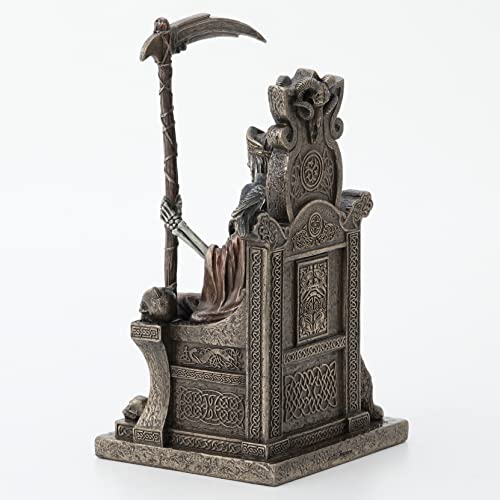 Estatua Hel Diosa Nórdica 9 pulg Resina y Bronce miniatura 6