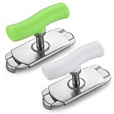 2 Stück Dosenöffner aus Edelstahl 2,5-9,5cm Manueller Glasöffner Deckelöffner für Senioren Verstellbarer Flaschenöffner für Schraubgläser Küchen Gadgets für Freien Picknick Geschäft