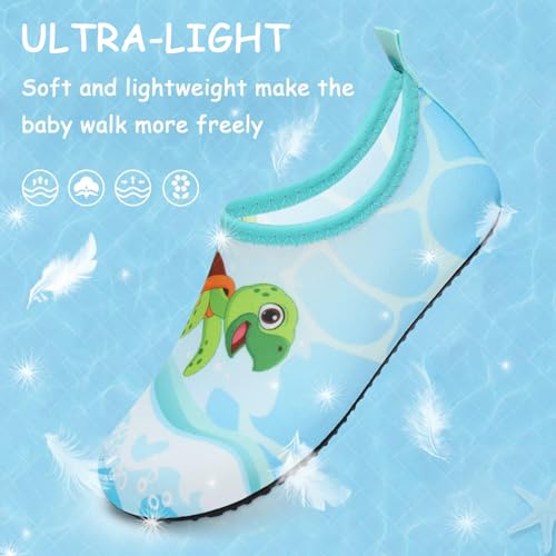 Image of ANLUKE Kids Boys Girls Water Shoes Barefoot Aqua Socks Fast Dry Beach Swim Outdoor Sports Shoes for Toddler