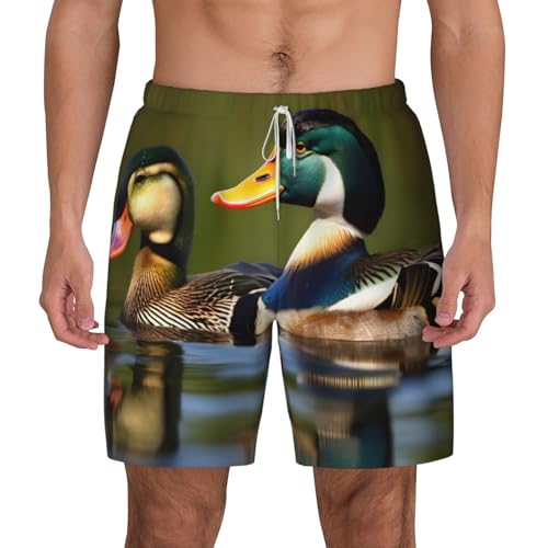 Short de bain respirant Two Mallard Ducks à séchage rapide pour surf et plage