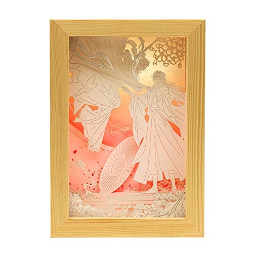 「天官賜福」周辺製品 切り絵ランプ 3Dナイトライト USB給電 謝憐 花城 創意プレゼント 贈り物 (花憐月下) 「天官賜福」周辺製品 切り絵ランプ 3Dナイトライト USB給電 謝憐 花城 創意プレゼント 贈り物 (花憐月下)