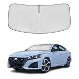 for Nissan Altima 2013-2018 Windshield Sun Shade Front Window Shade Custom Fit Altima Accessories Sun Visor Foldable Shade Blocks UV Rays Summer Must Have Car Accessories