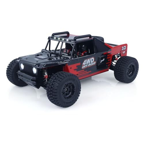 Image of 1 /10 Radio Control Desert Truck 1003 4WD Electric RC Off Road Car Metal Motor Base Light System Gyro Remote Controller 80KM /H Hobby Grade Model for Adult