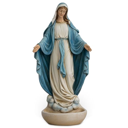 BC Catholic Our Lady of Grace Holy Water Font, 9"