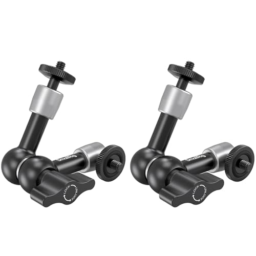 SMALLRIG 5,5 Zoll Magic Arm 2er Pack, Gelenkhalterung mit Einstellbarer Reibungsarmhalterung mit 1/4-20 Gewindeschraube, für Kameramonitor/LED Licht Setup - 5316