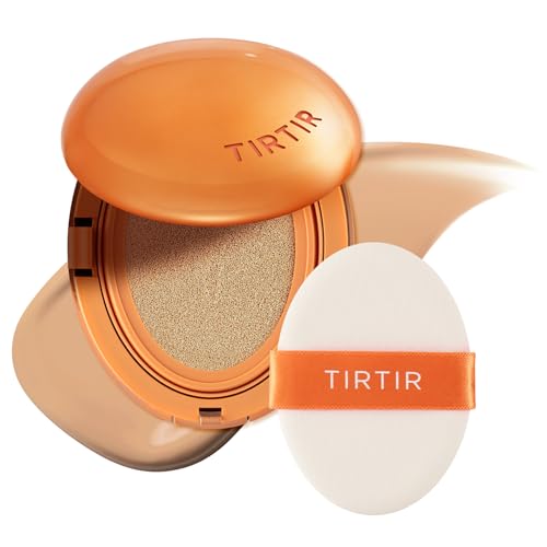 Image of TIRTIR Mask Fit Ai Filter Cushion Foundation | AI-Like Semi-Matte Finish - Up to 72-Hour Medium to Full Coverage Korean BB Cushion Make up Beauty, #25N Mocha, 0.63 Fl Oz