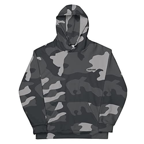 Sweat à capuche militaire camouflage Ukraine unisex confortable