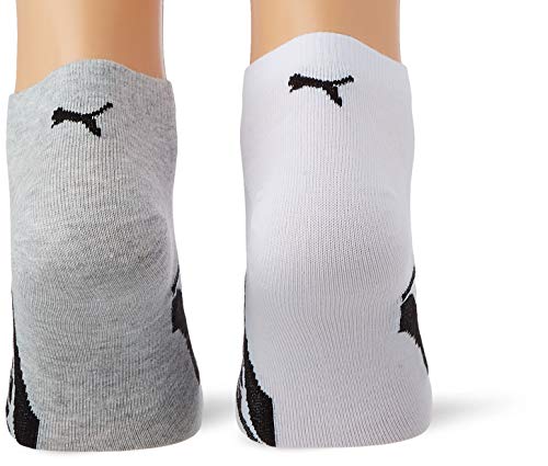 PUMA Mixte Puma Bwt Lifestyle Lot de 2 Paires Chaussettes D'entraînement Unisexes Chaussettes, Blanc/Gris/Noir, 39-42 EU - Image 3
