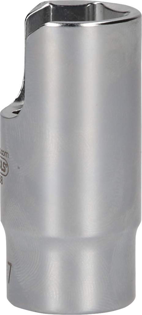 KS Tools 460.5088 Llave de vaso angular especial de 3/8" para uniones de tubos, 17 mm