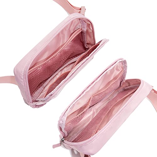 Image of Belt bag Fanny pack crossbody bags for women Everywhere belt bag (pink)