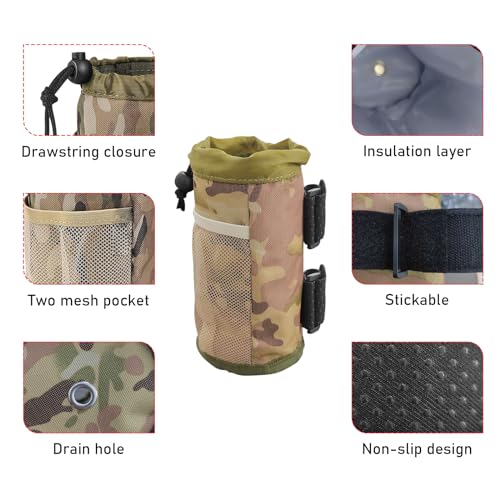 Portavasos universal para bicicleta povtii camuflaje miniatura 4