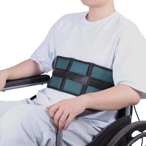 ENLUNTRA Wheelchair Seat Belt，Adjustable Safety Belt for The Elderly， Medical Wheelchair Safety Harness for Patient Caring，Falling Out Prevention -for The Elderly, Pregnant & Paralyzed