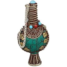 Fashion158 Nepalese Tibetan six-Character Mantra Snuff Bottle Hand-Embellished Pine Stone Snuff bottle Famous Family Wind Smoke Hand Piece