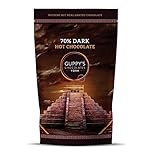 Guppy's Chocolates York | Hot Chocolate Flakes | Luxury 70% Dark Hot Chocolate | Real Grated Drinking Chocolate | (Dark Chocolate)