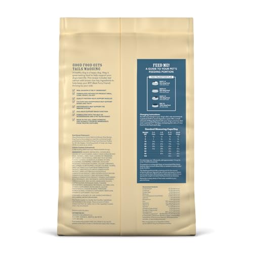 Image of Amazon Brand - Wag Dry Dog Food, Salmon and Brown Rice, 5 lb Bag