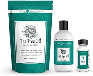 Purely Northwest Foot and Toenail Kit with 16 oz Tea Tree Oil Foot