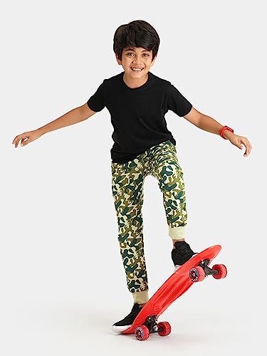 Image of Urbano Juniors Boy's Regular Fit Cotton Jogger Track Pants Stretch