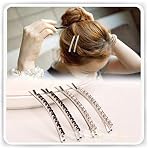 12 Pieces Rhinestone Bobby Pins, Silver Metal Hair Clips Diamond Bobby Pins Crystal Hair Pin for Prom Bridal Wedding Hair Accessories Gift Stocking Stuffers for Women Girls - Image 4