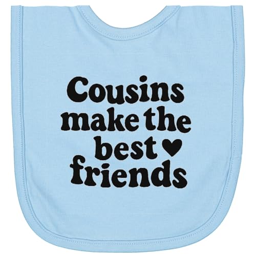 inktastic Cousins Make the Best Friends Black Newborn Bib