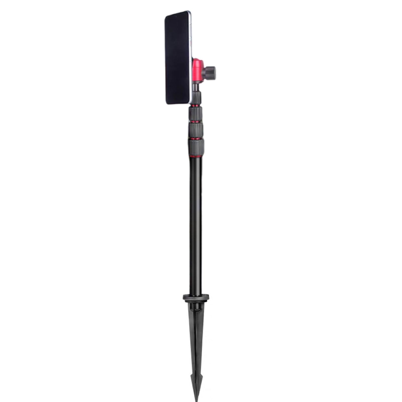 Generic Magnetyczny Statyw do Telefonu Golfowego, Wysoki Aluminiowy Stojak o Wysokości 68 Cali, Przenośny Statyw do Telefonu z Kolcem Uziemiającym i Mocowaniem Magnetycznym, Idealny Nagrywania