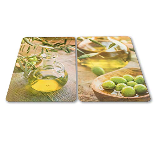 Cubierta para vitrocerámica 60 x 52 cm (30 x 52 cm cada una), placas de inducción, protección de...
