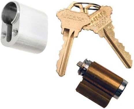 Andersen Keyed Lock Cylinder with Housing FWH - White