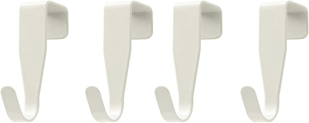 eywlwaar Over The Cabinet Door Hooks Door Hanger 4Pack Single Hook(Thickness Over 0.8Inch is Not Suitable)