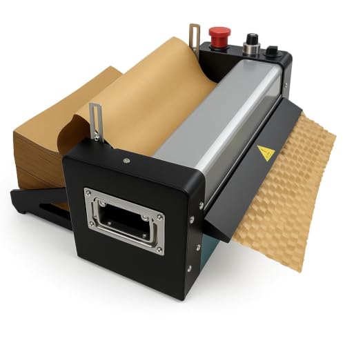 Image of Paper Bubble Machine | Kraft Paper Packaging System | Eco-Friendly Alternative to Plastic Wrap | Cushioning on Demad | Aesthetic Premium Packaging | 1 Machine with 2 Paper Packs