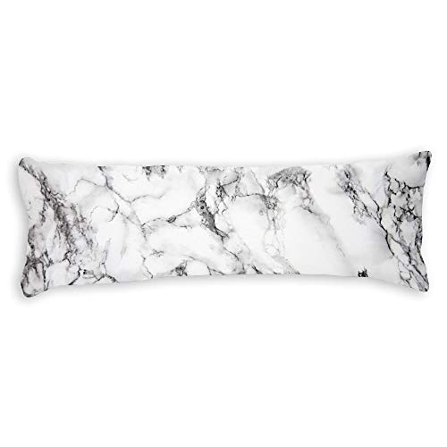 Yilooom Elegant Luxury Marble Pattern Body Pillow Cover Pillowcases with Envelope Closure Double Sided Body Pillow Cases 20