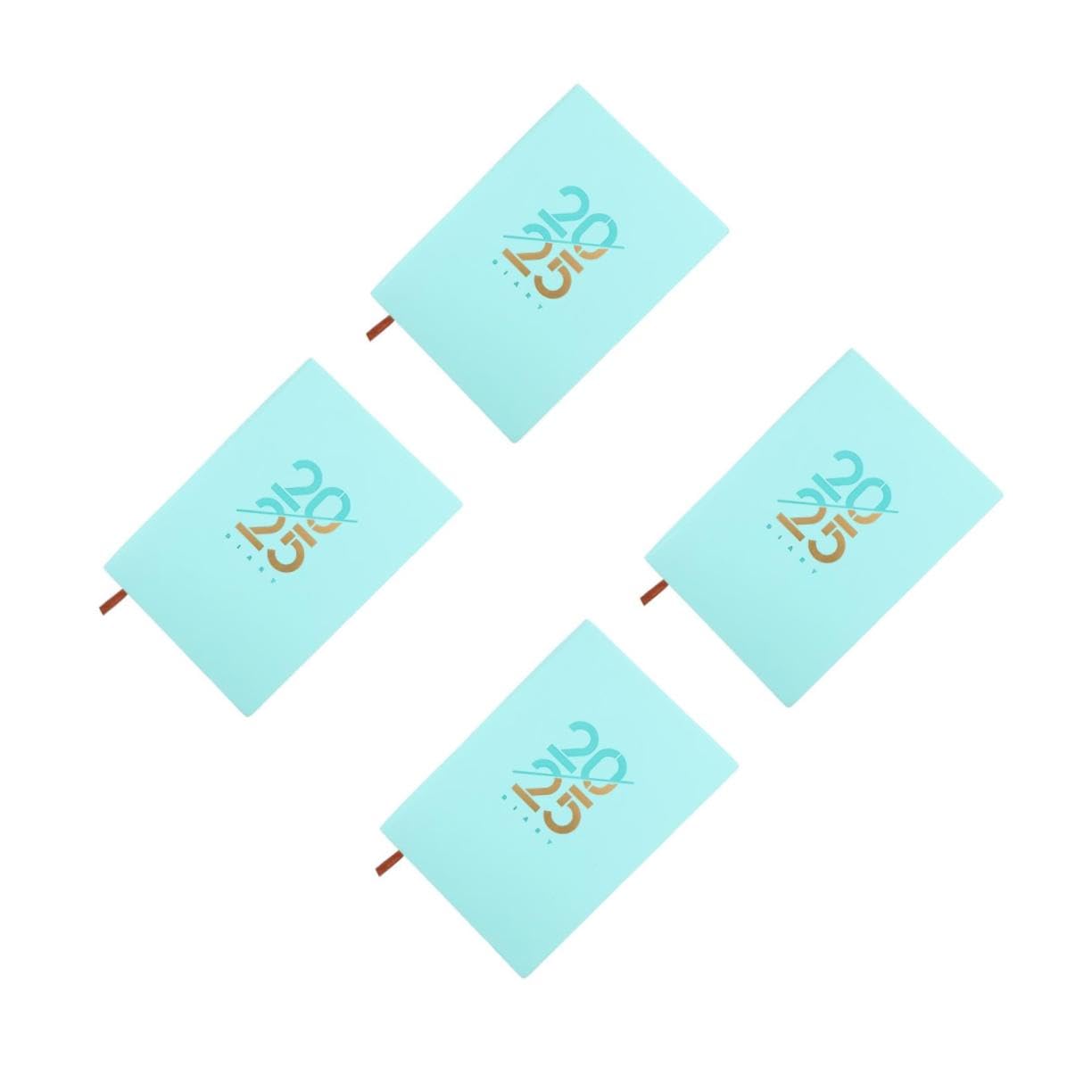 Angoily 4 Pezzi Planner Giornaliero con Inglese Carta Liscia Antischeggia Design Unico e Portatile per Studio Lavoro e Organizzazione Personale