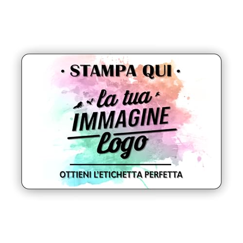 100 Adesivi personalizzati, etichette adesive personalizzate, stampa il tuo logo,