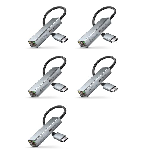 Carte Réseau USB C Gigabit Ethernet RJ45 avec port de charge PD 60W pour PC