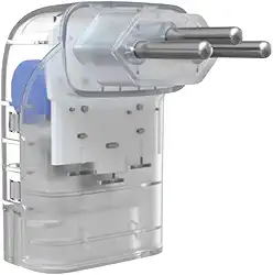 Protetor Contra Surtos Elétricos (DPS) CLAMPER 127/220V, 10 Amperes, 3 Pinos, para PC, PS5, Xbox, Smartphone, Monitor, Impressora, etc - iCLAMPER Pocket Fit 3P 10A Transparente LCF, Bivolt