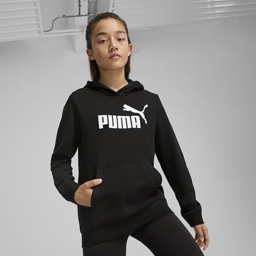 PUMA Mädchen ESS No. 1 Logo Hoodie TR G Kapuzenpullis, PUMA Black, 128 – Ansicht 3