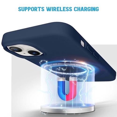 Image of Kratos Active Grip Silicone Case Cover Compatible with iPhone 15 Plus - Enhanced Protection, Wireless Magnetic Charging Case with Raised Edge Camera & Screen Protection, Shock-Resistant Design