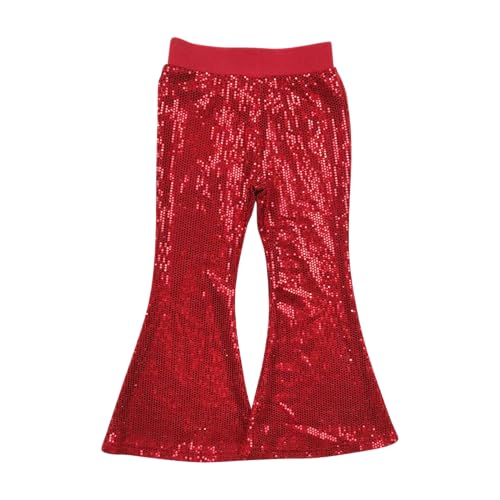 Toddler red Glitter Pants Girl Sequin Pants
