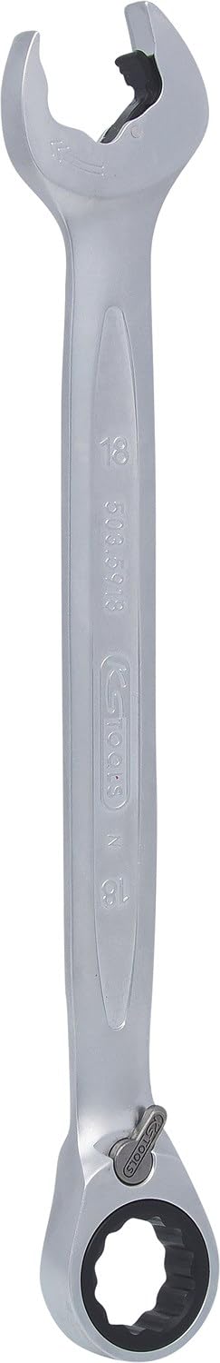 Clé mixte à cliquet Ks Tools 503.5918 chrome Vanadium 18mm